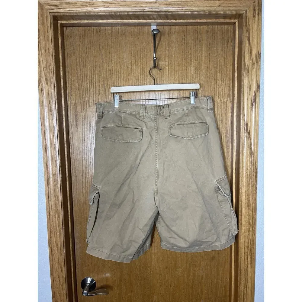 Polo Jeans Ralph Lauren Military Trousers Cargo Shorts 38 Khaki Vtg Y2K